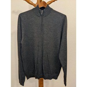 John W. Nordstrom Men's 100% Italian Merino Wool Turtleneck Sweater, Gray